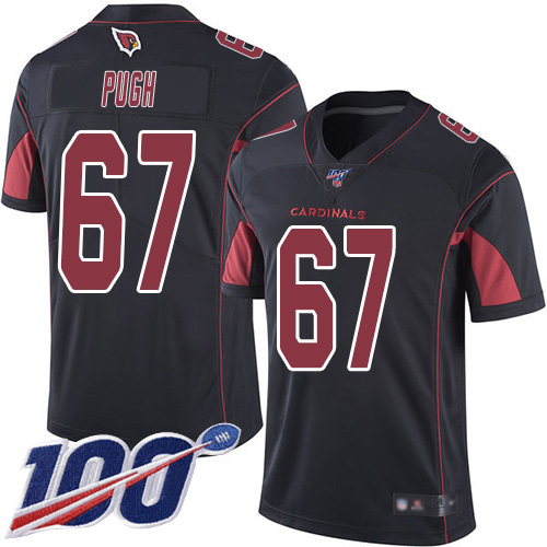 Arizona Cardinals Limited Black Men Justin Pugh Jersey NFL Football 67 100th Season Rush Vapor Untouchable